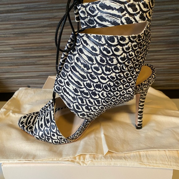 Loeffler Randall Tie sexy sandals with 4 inch heels - Picture 2 of 4